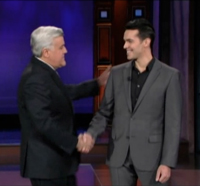 Michael Carbonaro and Jay Leno